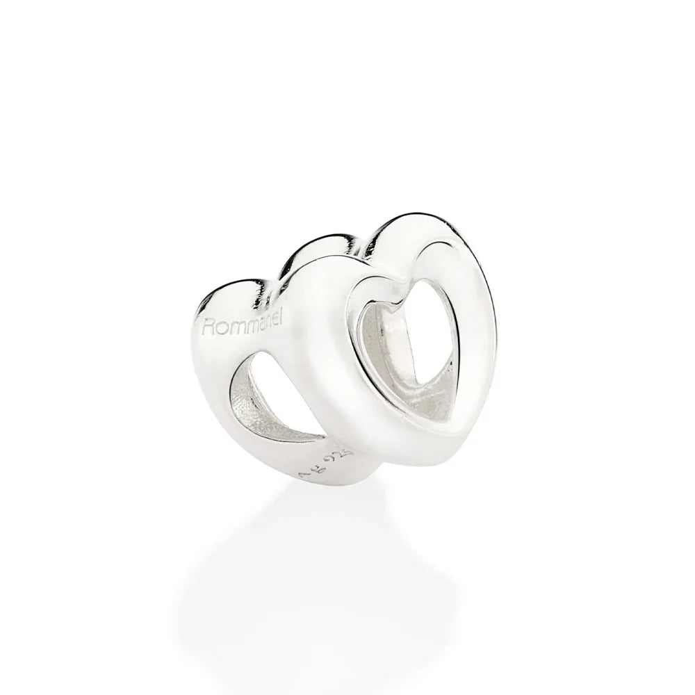 Pingente Berloque Coração Vazado Rommanel em Prata – Design Delicado e Elegante - Joias Rommanel | YouBeauty - Brincos, Colares e Anéis com Frete Grátis