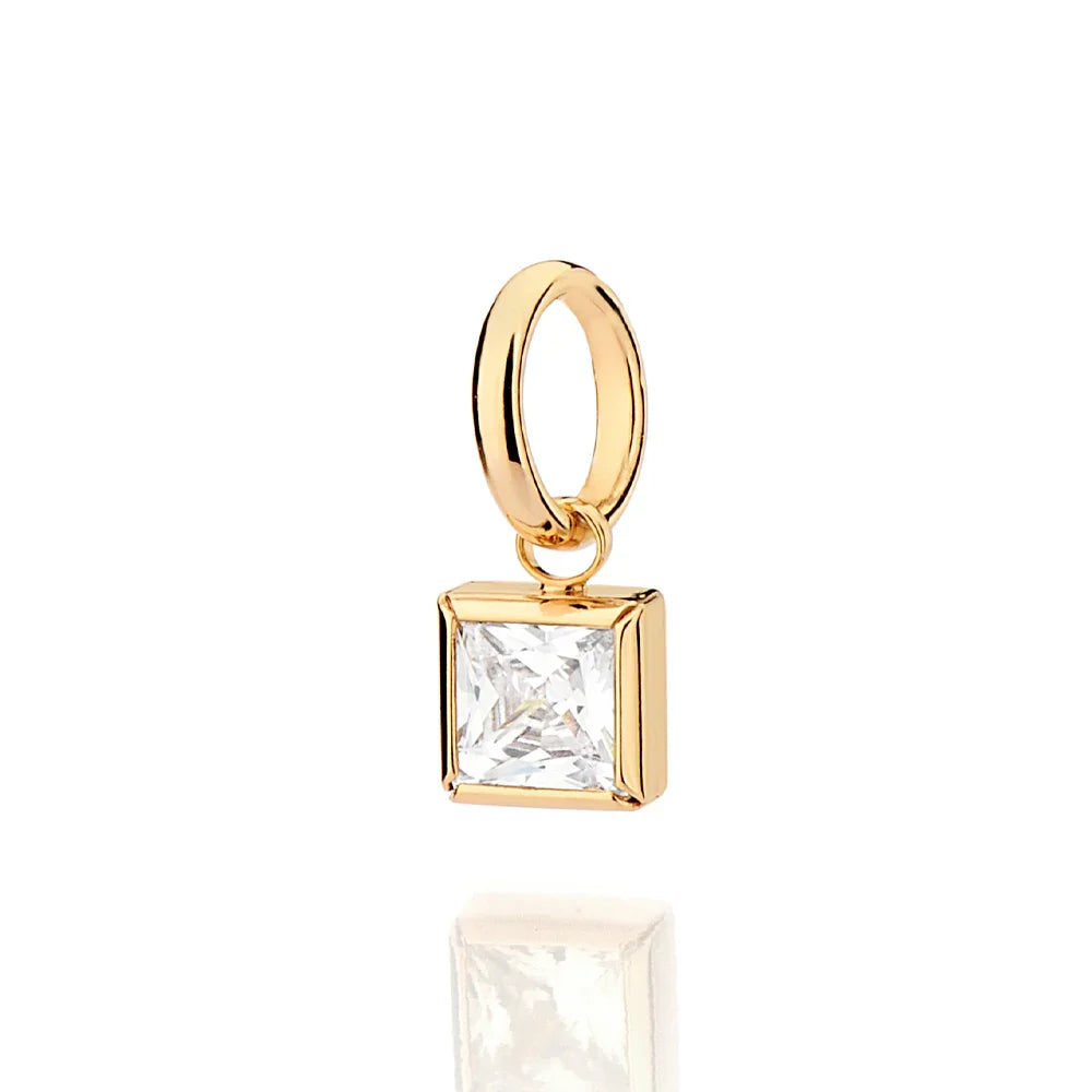 Pingente Solitário Rommanel com Zircônia Quadrada 6x6 mm em Ouro 18K – Design Elegante - Joias Rommanel | YouBeauty - Brincos, Colares e Anéis com Frete Grátis
