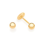 Brinco Infantil Rommanel com Duas Esferas 3mm em Ouro 18K – Design Minimalista e Delicado - Joias Rommanel | YouBeauty - Brincos, Colares e Anéis com Frete Grátis