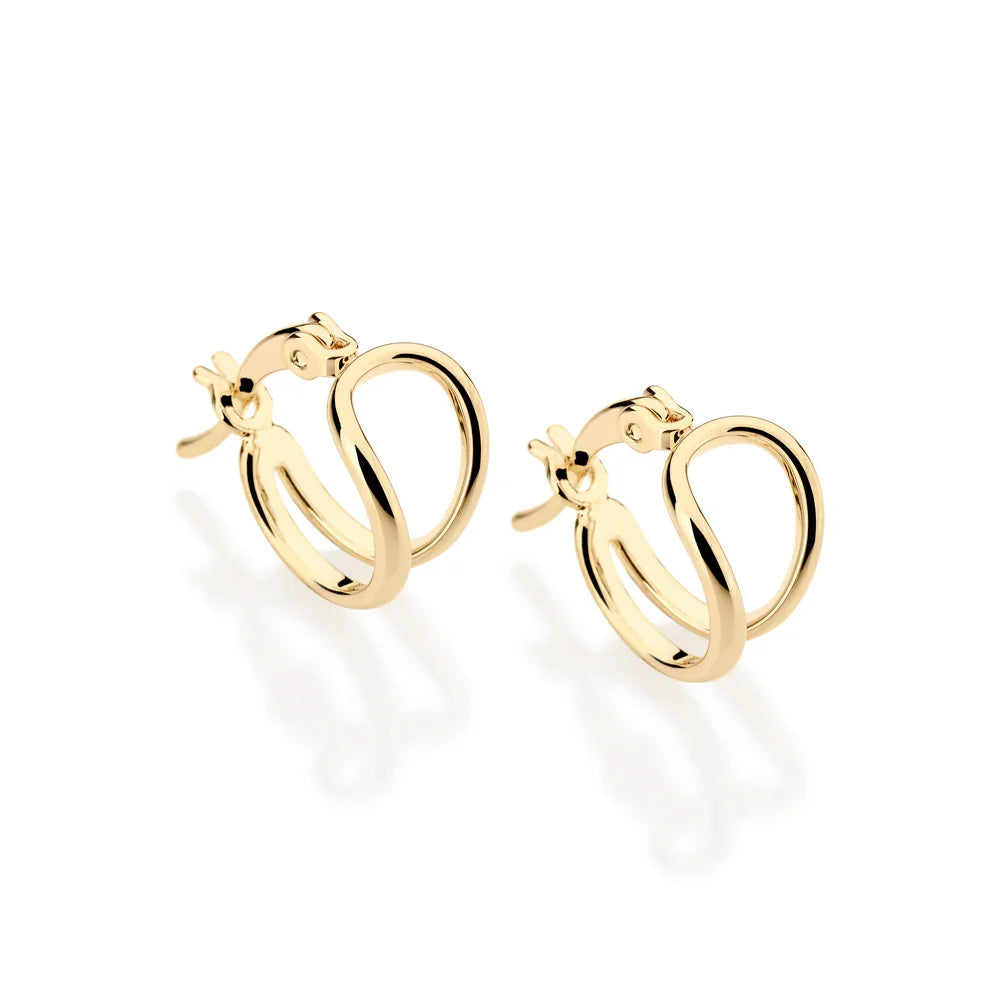 Brinco Meia Argola Vazado Rommanel em Ouro 18K – Design Delicado e Elegante - Joias Rommanel | YouBeauty - Brincos, Colares e Anéis com Frete Grátis