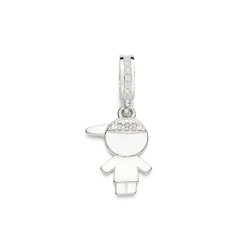 Pingente Berloque Redondo Rommanel em Prata Cravejado com Zircônias – Menino no Boné Detalhe Exclusivo - Joias Rommanel | YouBeauty - Brincos, Colares e Anéis com Frete Grátis