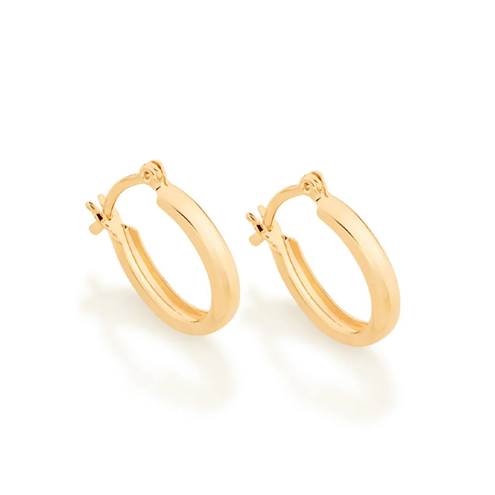 Brinco Argola Oval 1,8 cm Rommanel Banhado a Ouro 18K – Design Sofisticado e Brilho Intenso - Joias Rommanel | YouBeauty - Brincos, Colares e Anéis com Frete Grátis
