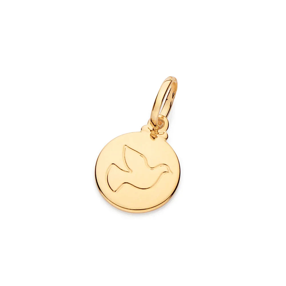 Pingente Medalha Espírito Santo Rommanel em Ouro 18K – Design Religioso Sofisticado - Joias Rommanel | YouBeauty - Brincos, Colares e Anéis com Frete Grátis