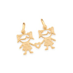 Pingente Rommanel Duas Meninas Unidas por Coração em Ouro 18K – Design Delicado e Simbólico - Joias Rommanel | YouBeauty - Brincos, Colares e Anéis com Frete Grátis