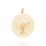 Pingente Redondo Rommanel com Espírito Santo Vazado em Ouro 18K – Detalhe Sofisticado - Joias Rommanel | YouBeauty - Brincos, Colares e Anéis com Frete Grátis