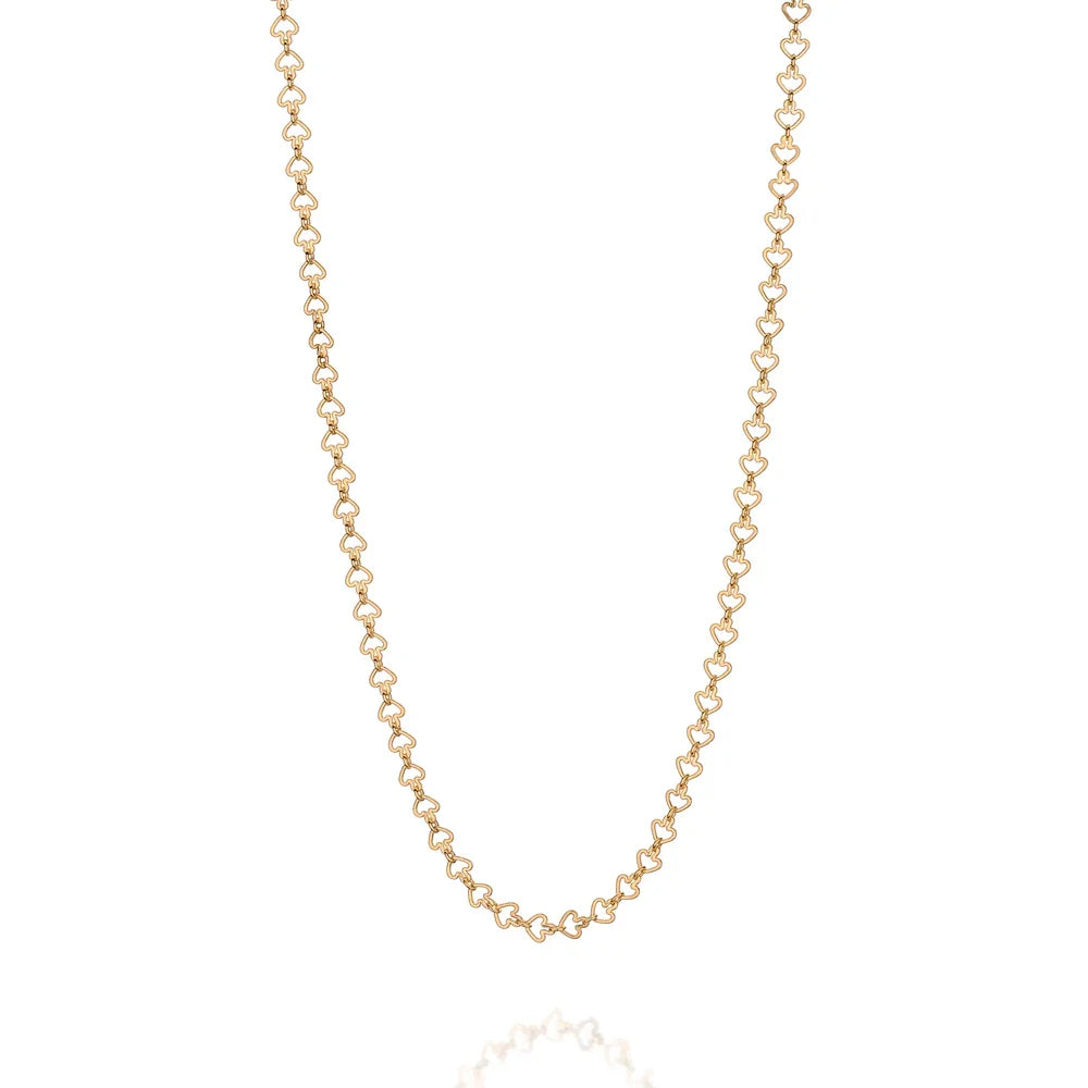 Gargantilha Infantil Rommanel com Fio de Corações em Ouro 18K – Delicada e Charmosa, 35 cm - Joias Rommanel | YouBeauty - Brincos, Colares e Anéis com Frete Grátis