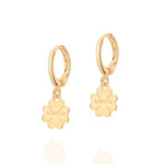 Brinco Argola Rommanel com Trevo e Escrita Sorte em Ouro 18K – Design Exclusivo e Delicado - Joias Rommanel | YouBeauty - Brincos, Colares e Anéis com Frete Grátis
