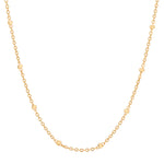 Gargantilha Rommanel com Fio Elo Redondo e Cubos em Ouro 18K – Design Moderno e Sofisticado - Joias Rommanel | YouBeauty - Brincos, Colares e Anéis com Frete Grátis