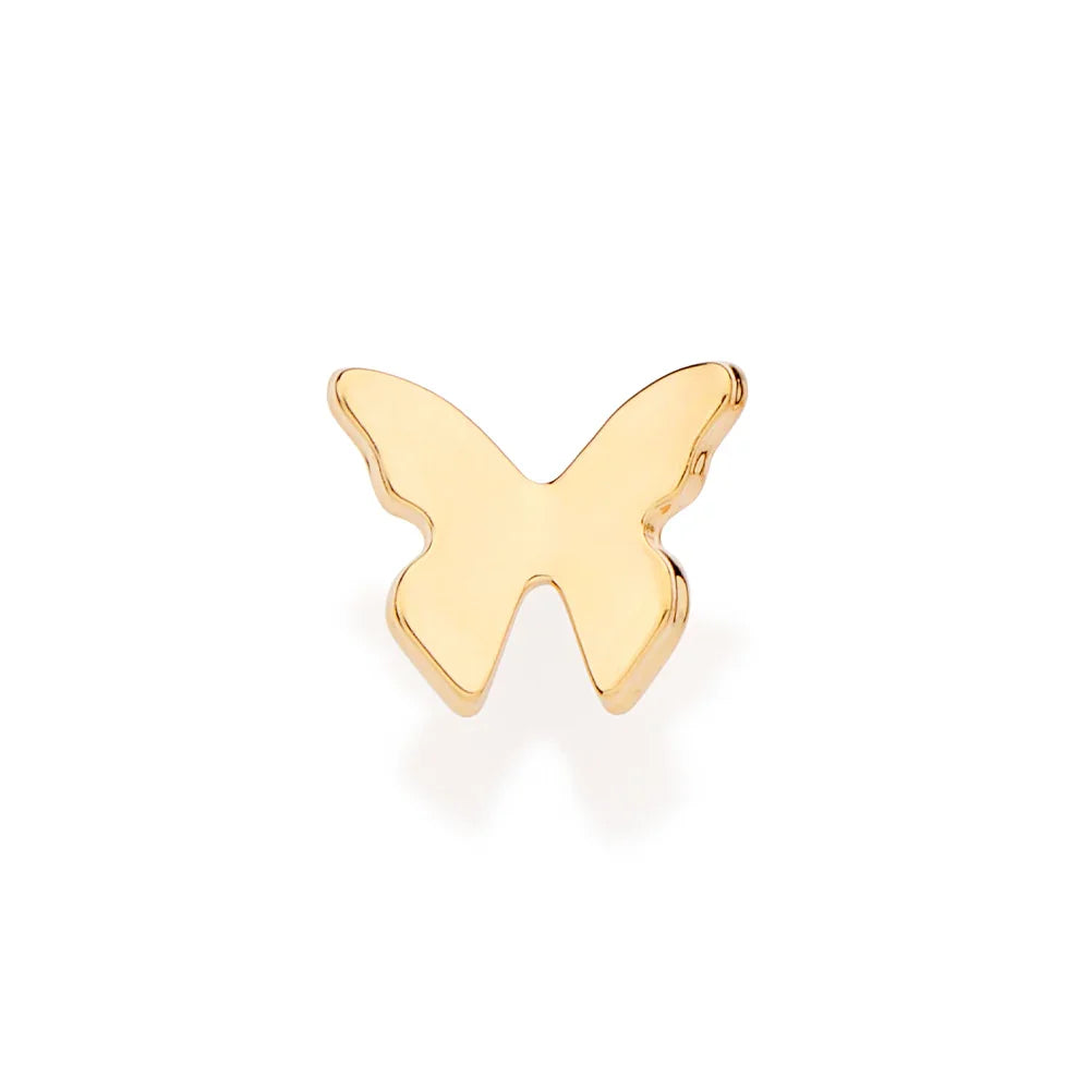 Brinco Rommanel One em Formato Borboleta Banhado a Ouro 18K – Design Delicado e Sofisticado - Joias Rommanel | YouBeauty - Brincos, Colares e Anéis com Frete Grátis