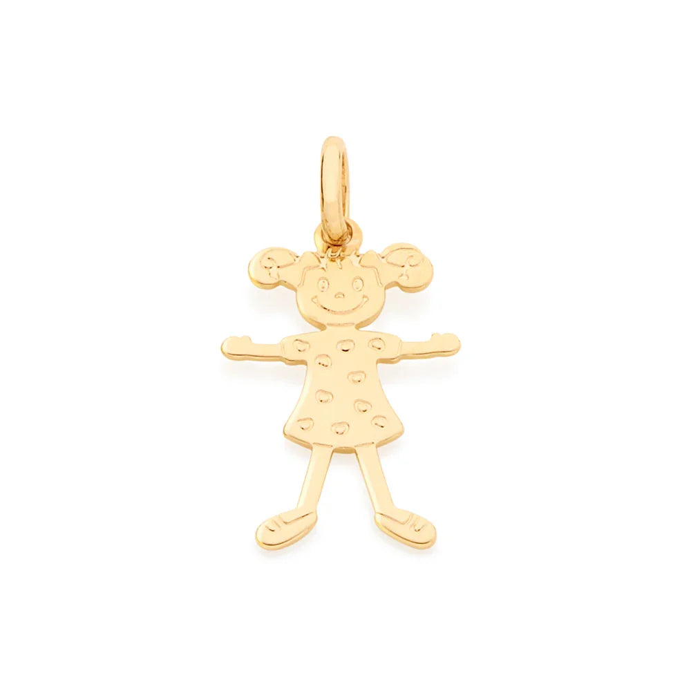 Pingente Rommanel Menina em Ouro 18k – Design Delicado e Charmoso - Joias Rommanel | YouBeauty - Brincos, Colares e Anéis com Frete Grátis