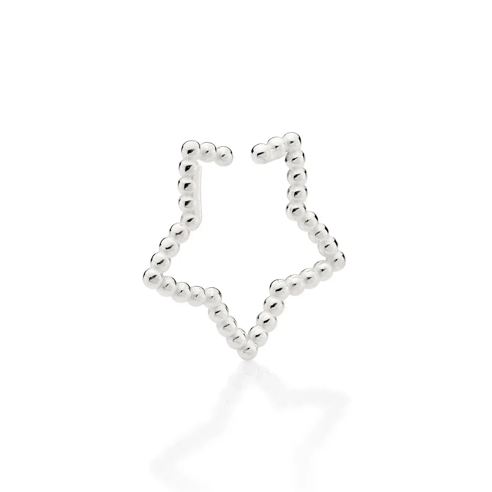 Brinco Piercing Rommanel Estrela com Esferas em Prata – Design Delicado e Moderno - Joias Rommanel | YouBeauty - Brincos, Colares e Anéis com Frete Grátis