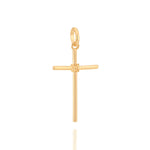Pingente Cruz Torcida Rommanel em Ouro 18K – Design Delicado e Moderno - Joias Rommanel | YouBeauty - Brincos, Colares e Anéis com Frete Grátis