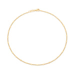 Gargantilha Rommanel com Corrente Elo Groumet Diamantado em Ouro 18K – Design Intercalado Sofisticado - Joias Rommanel | YouBeauty - Brincos, Colares e Anéis com Frete Grátis
