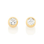 Brinco Solitário Rommanel com Cristais de 4mm em Banho Ouro 18K – Design Minimalista e Elegante - Joias Rommanel | YouBeauty - Brincos, Colares e Anéis com Frete Grátis