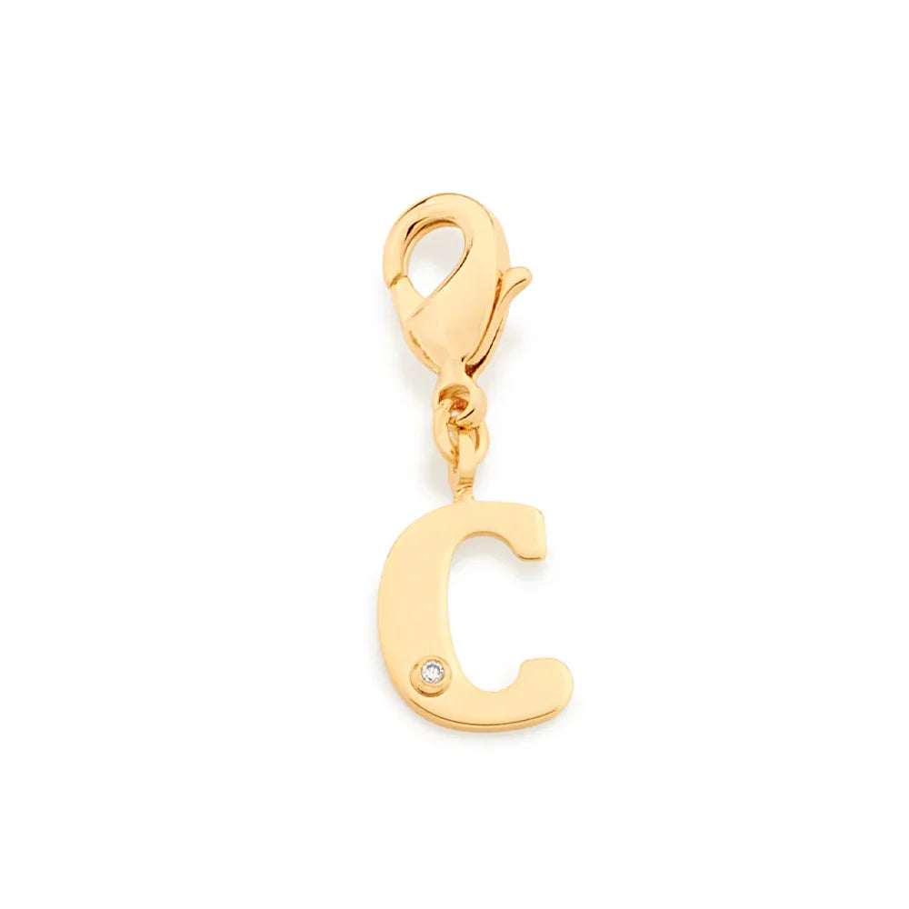 Pingente Berloque Letra Rommanel com Zircônia em Ouro 18K – Fecho Lagosta Delicado - Joias Rommanel | YouBeauty - Brincos, Colares e Anéis com Frete Grátis