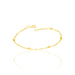 Pulseira Rommanel com Fio Cingapura Torcido e Esferas 3,5mm em Ouro 18K Ajustável – Design Elegante - Joias Rommanel | YouBeauty - Brincos, Colares e Anéis com Frete Grátis