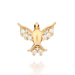 Pingente Espírito Santo Rommanel Cravejado com Zircônias em Ouro 18K – Design Delicado e Brilhante - Joias Rommanel | YouBeauty - Brincos, Colares e Anéis com Frete Grátis