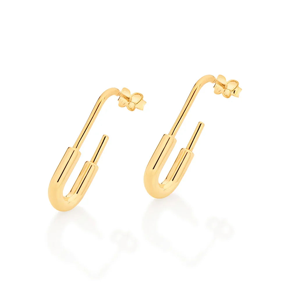 Brinco Meia Argola Rommanel Ouro 18K – Formato Alfinete Coleção Giovanna Antonelli - Joias Rommanel | YouBeauty - Brincos, Colares e Anéis com Frete Grátis