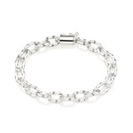 Pulseira Rommanel com Corrente de Elo Oco Oval Torcido em Prata – Design Elegante e Moderno - Joias Rommanel | YouBeauty - Brincos, Colares e Anéis com Frete Grátis