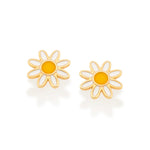 Brinco Infantil Flor Margarida Rommanel com Resina em Ouro 18K – Design Delicado e Colorido - Joias Rommanel | YouBeauty - Brincos, Colares e Anéis com Frete Grátis
