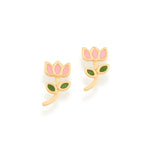 Brinco Infantil Flor Tulipa Rommanel com Resina em Ouro 18K – Design Colorido e Delicado - Joias Rommanel | YouBeauty - Brincos, Colares e Anéis com Frete Grátis