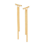 Brinco Ear Jacket Tubo Vazado com Corrente Rabo de Rato Laminado Rommanel – Banho Ouro 18K Coleção Giovanna Antonelli - Joias Rommanel | YouBeauty - Brincos, Colares e Anéis com Frete Grátis