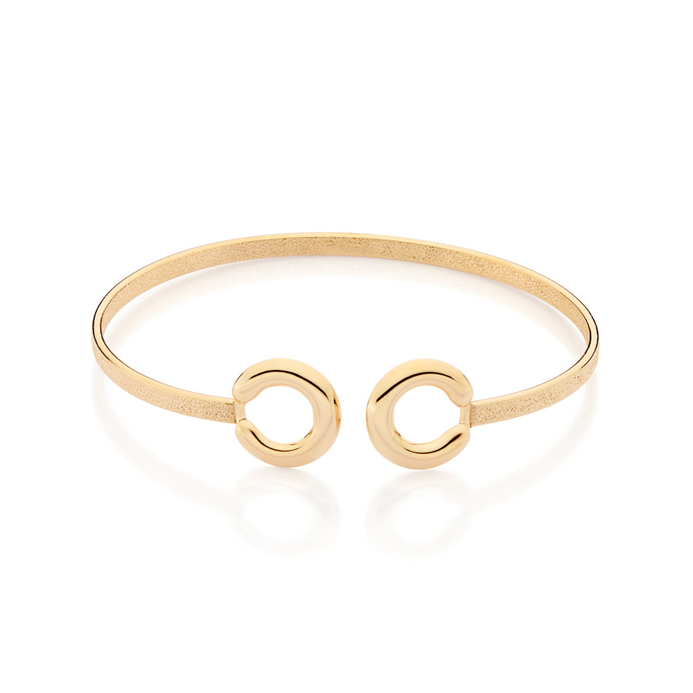 Bracelete Rommanel com Duas Ferraduras em Ouro 18K – Design Exclusivo e Sofisticado
