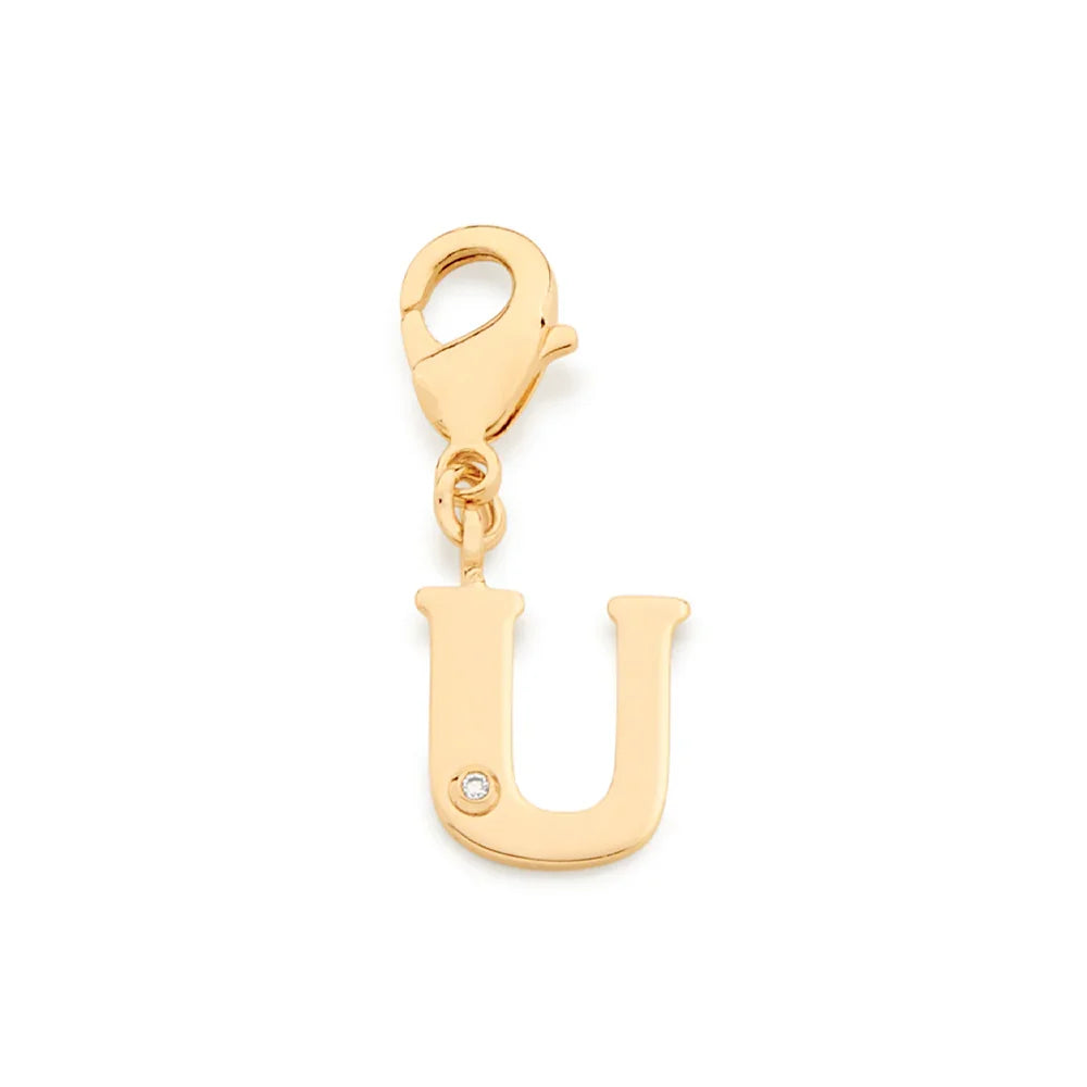 Pingente Berloque Letra Rommanel com Zircônia em Ouro 18K – Fecho Lagosta Delicado - Joias Rommanel | YouBeauty - Brincos, Colares e Anéis com Frete Grátis