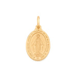 Pingente Medalha Oval Rommanel com Imagem Nossa Senhora das Graças em Acabamento Acetinado – Design Religioso Exclusivo - Joias Rommanel | YouBeauty - Brincos, Colares e Anéis com Frete Grátis