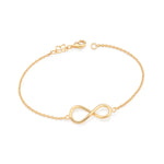 Pulseira Rommanel com Elo Oval Diamantado em Banho Ouro 18K – Pingente Infinito Delicado - Joias Rommanel | YouBeauty - Brincos, Colares e Anéis com Frete Grátis