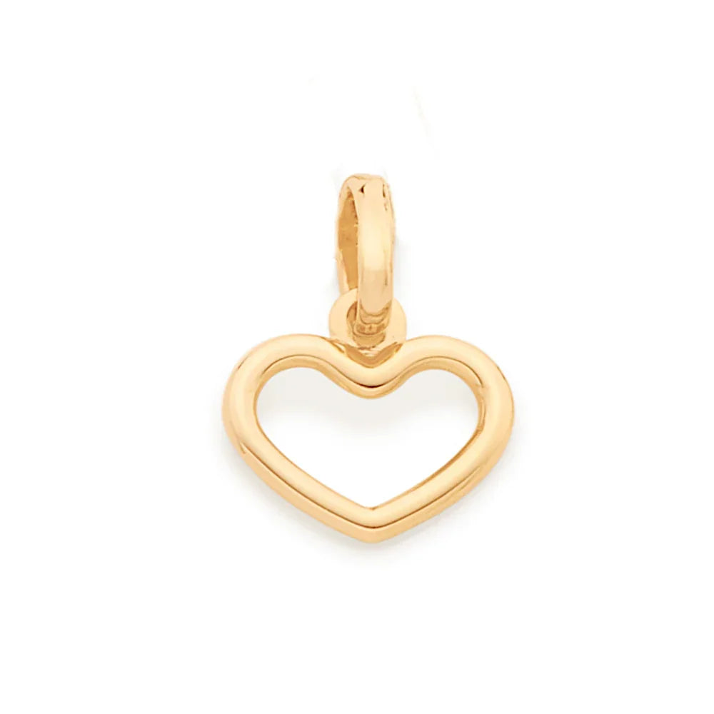 Pingente Rommanel em Formato de Coração Vazado – Banho Ouro 18K Delicado e Elegante - Joias Rommanel | YouBeauty - Brincos, Colares e Anéis com Frete Grátis