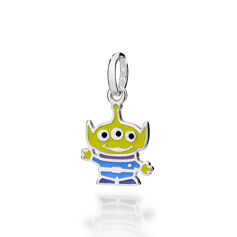 Pingente Alien Colorido Rommanel com Aplicação de Resina – Joia Licenciada Disney Toy Story