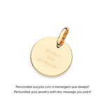 Pingente Medalha Lisa Personalizável Rommanel em Ouro 18K – Design Clássico e Versátil - Joias Rommanel | YouBeauty - Brincos, Colares e Anéis com Frete Grátis