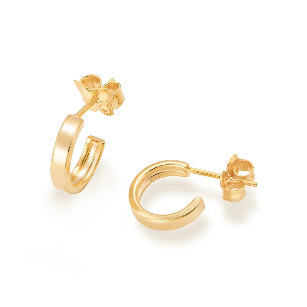 Brinco Meia Argola Pequena Rommanel em Ouro 18K – Coleção Giovanna Antonelli Exclusiva - Joias Rommanel | YouBeauty - Brincos, Colares e Anéis com Frete Grátis