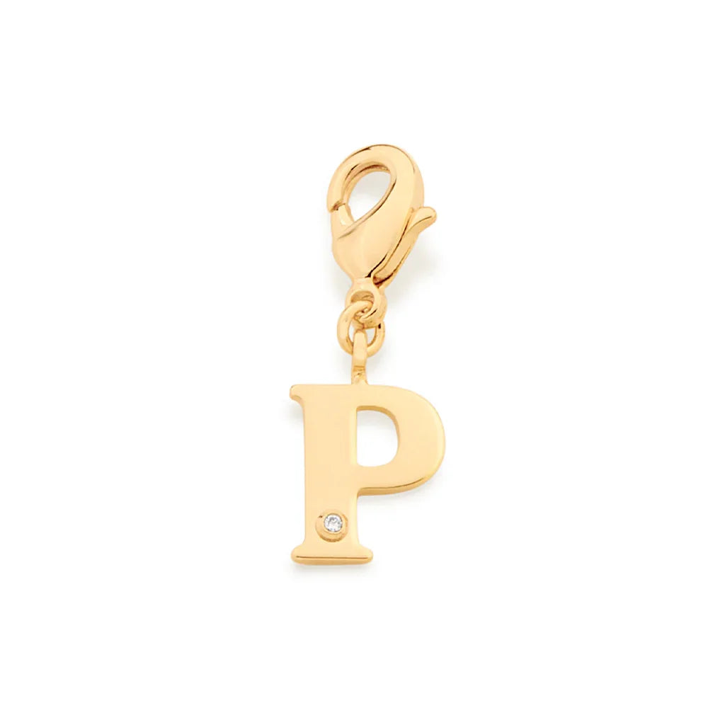 Pingente Berloque Letra Rommanel com Zircônia em Ouro 18K – Fecho Lagosta Delicado - Joias Rommanel | YouBeauty - Brincos, Colares e Anéis com Frete Grátis