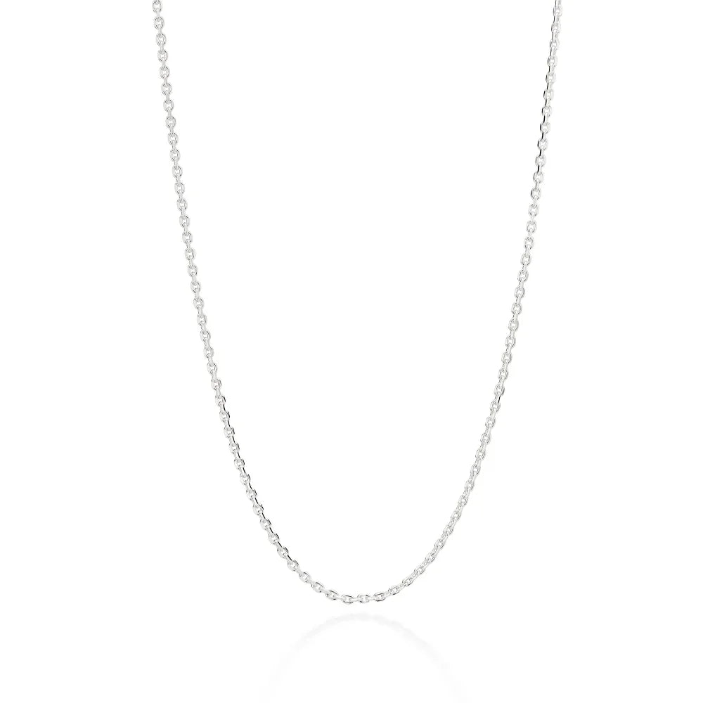 Gargantilha Rommanel de Elo Cadeado Fio 0,50 mm em Prata – Medida 50 cm - Joias Rommanel | YouBeauty - Brincos, Colares e Anéis com Frete Grátis