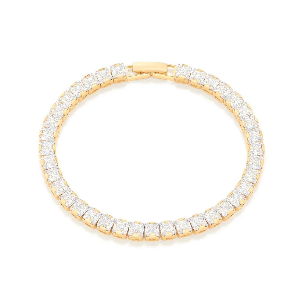 Pulseira Riviera Rommanel com 37 Zircônias Carrês em Ouro 18k – Coleção Giovanna Antonelli - Joias Rommanel | YouBeauty - Brincos, Colares e Anéis com Frete Grátis