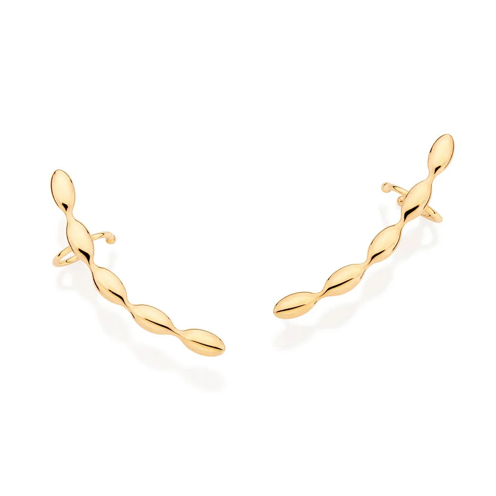 Brinco Ear Cuff Oval Rommanel em Ouro 18K – Design Exclusivo com Piercing de Pressão - Joias Rommanel | YouBeauty - Brincos, Colares e Anéis com Frete Grátis
