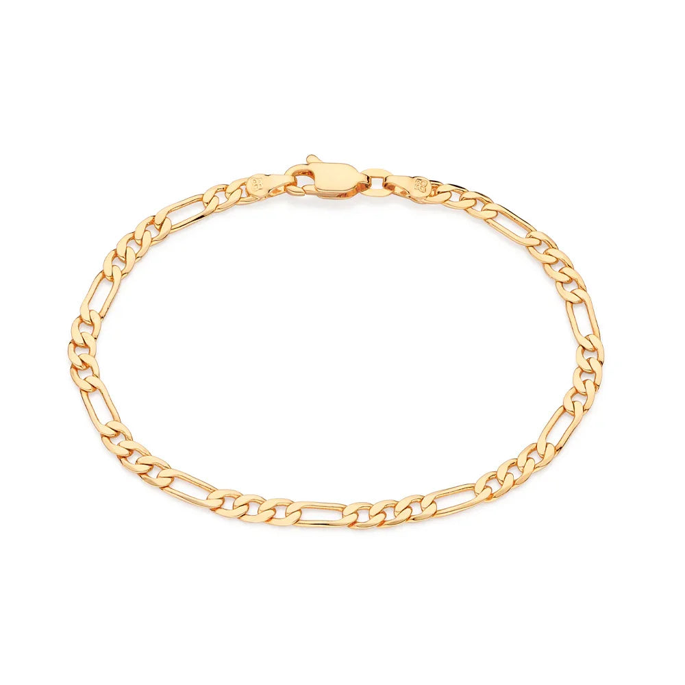 Pulseira Rommanel com Corrente Elo 3x1 Fio 0,80 mm em Banho Ouro 18K – Design Clássico e Elegante - Joias Rommanel | YouBeauty - Brincos, Colares e Anéis com Frete Grátis