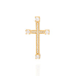 Pingente Cruz Rommanel com 28 Zircônias em Banho Ouro 18K – Design Brilhante e Delicado - Joias Rommanel | YouBeauty - Brincos, Colares e Anéis com Frete Grátis