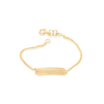 Pulseira Infantil Rommanel em Ouro 18K com Fio Grumet Lixado e Peça Retangular – Design Delicado - Joias Rommanel | YouBeauty - Brincos, Colares e Anéis com Frete Grátis