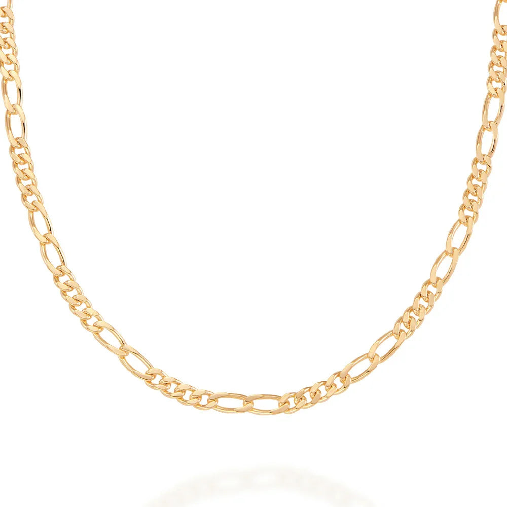 Cordão Rommanel com Fio Alternado 4x2 Laminado em Ouro 18K – Modelo 60 cm - Joias Rommanel | YouBeauty - Brincos, Colares e Anéis com Frete Grátis