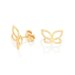 Brinco Borboleta Vazado Rommanel Banhado a Ouro 18K – Design Delicado e Elegante - Joias Rommanel | YouBeauty - Brincos, Colares e Anéis com Frete Grátis
