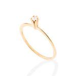 Anel Solitário Rommanel com Zircônia 2,5mm em Banho de Ouro 18K – Design Elegante e Sofisticado - You Beauty