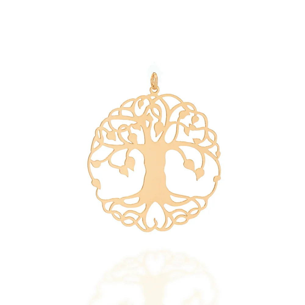 Pingente Mandala Rommanel no Formato Árvore da Vida em Ouro 18K – Detalhes Vazados Elegantes - Joias Rommanel | YouBeauty - Brincos, Colares e Anéis com Frete Grátis