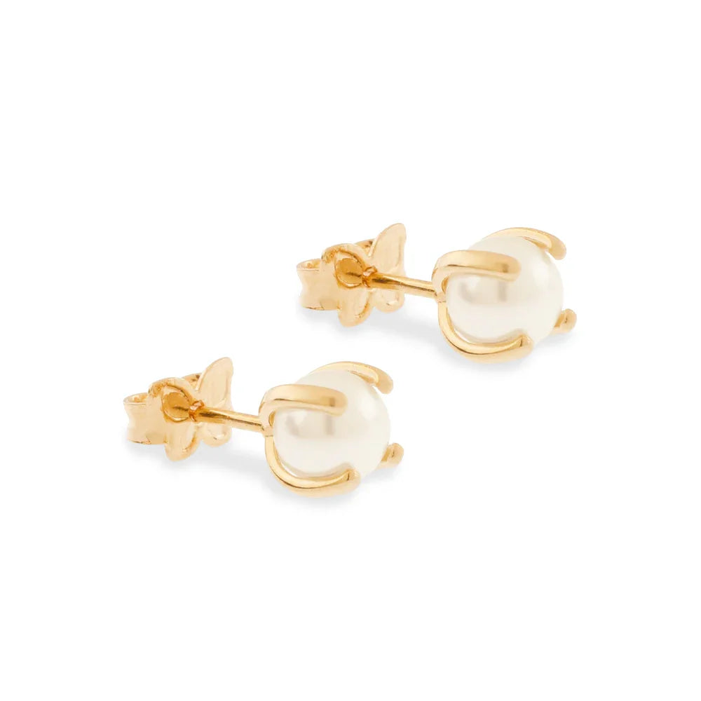 Brinco Solitário Rommanel com Pérola Sintética 0,6 mm em Ouro 18K – Design Clássico Elegante - Joias Rommanel | YouBeauty - Brincos, Colares e Anéis com Frete Grátis