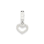 Pingente Berloque Coração Cravejado com 18 Zircônias em Prata Rommanel – Detalhe Delicado e Brilhante - Joias Rommanel | YouBeauty - Brincos, Colares e Anéis com Frete Grátis