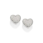 Brinco Coração Cravejado Rommanel com 62 Zircônias em Prata – Design Delicado e Brilhante - Joias Rommanel | YouBeauty - Brincos, Colares e Anéis com Frete Grátis