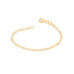 Pulseira Infantil Rommanel em Fio Alternado Laminado Ouro 18K – Tamanho 14 cm - Joias Rommanel | YouBeauty - Brincos, Colares e Anéis com Frete Grátis