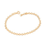 Pulseira Rommanel com Elos em Formato de Coração Diamantado – Design Delicado e Ajustável - Joias Rommanel | YouBeauty - Brincos, Colares e Anéis com Frete Grátis